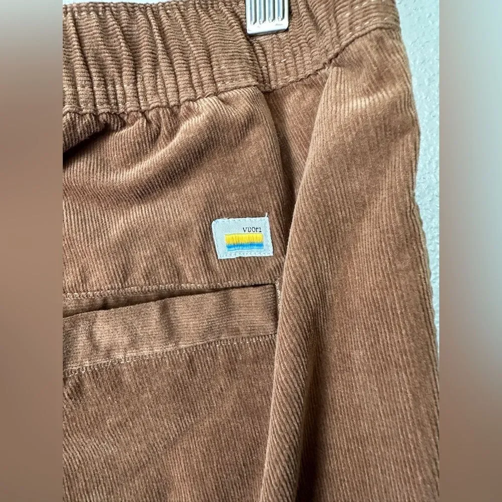 Vuori Optimist Pant Men's Corduroy Drawstring Immaculate Size XXL Brown - Picture 7 of 11